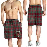 Clan Crawford Modern Crest Tartan Mens Shorts NS812