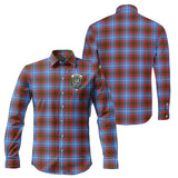 Clan Crichton Crest Tartan Long Sleeve Shirt PC811