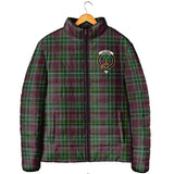 Clan Crosbie Crest Tartan Padded Jacket RF173