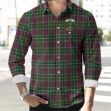 Clan Crosbie Crest Tartan Long Sleeve Shirt PC810