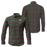 Clan Crosbie Crest Tartan Long Sleeve Shirt PC810