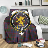 Clan Cumming Crest Tartan Blanket UC181