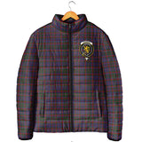 Clan Cumming Crest Tartan Padded Jacket RF179