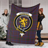 Clan Cumming Crest Tartan Blanket UC181