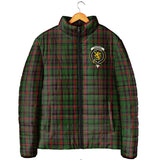 Clan Cumming Hunting Crest Tartan Padded Jacket RF176