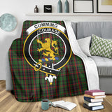 Clan Cumming Hunting Crest Tartan Blanket UC178