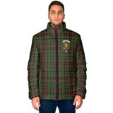 Clan Cumming Hunting Crest Tartan Padded Jacket RF176