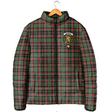 Clan Cumming Hunting Ancient Crest Tartan Padded Jacket RF174