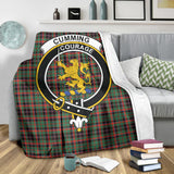 Clan Cumming Hunting Ancient Crest Tartan Blanket UC176