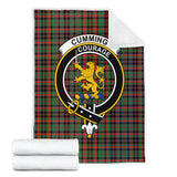 Clan Cumming Hunting Ancient Crest Tartan Blanket UC176