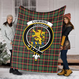 Clan Cumming Hunting Ancient Crest Tartan Blanket UC176