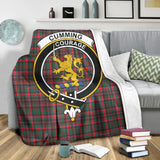 Clan Cumming Hunting Modern Crest Tartan Blanket UC177