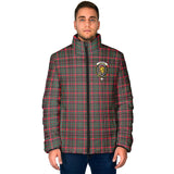 Clan Cumming Hunting Modern Crest Tartan Padded Jacket RF175