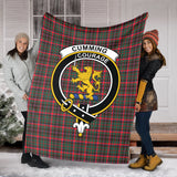 Clan Cumming Hunting Modern Crest Tartan Blanket UC177