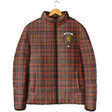 Clan Cumming Hunting Weathered Crest Tartan Padded Jacket RF177