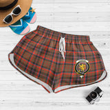 Clan Cumming Hunting Weathered Crest Tartan Womens Shorts NW1998