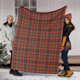 Clan Cumming Hunting Weathered Tartan Blanket U204