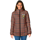 Clan Cumming Hunting Weathered Crest Tartan Padded Jacket RF177