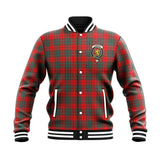 Clan Cumming Modern Crest Tartan Baseball Jacket JM805