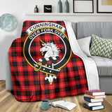 Clan Cunningham Modern Crest Tartan Blanket UC185