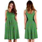 Clan Currie Tartan Sleeveless Midi Womens Dress VS996