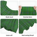 Clan Currie Tartan Off Shoulder Long Dress VL211