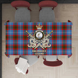 Clan Dalmahoy Tartan Tablecloth Golden Sword of Courageous Legacy BG188