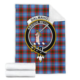 Clan Dalmahoy Crest Tartan Blanket UC187