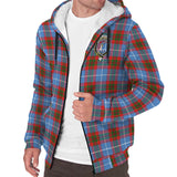 Clan Dalmahoy Crest Tartan Sherpa Hoodie CT798