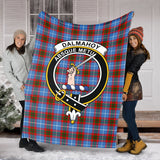 Clan Dalmahoy Crest Tartan Blanket UC187