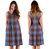 Clan Dalmahoy Tartan Sleeveless Midi Womens Dress VS995