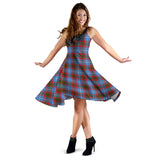 Clan Dalmahoy Tartan Sleeveless Midi Womens Dress VS995