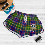 Clan Dalrymple Crest Tartan Womens Shorts NW1988