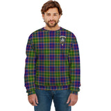 Clan Dalrymple Crest Tartan Sweatshirt HC797