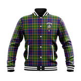 Clan Dalrymple Crest Tartan Baseball Jacket JM797