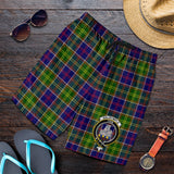 Clan Dalrymple Crest Tartan Mens Shorts NS796