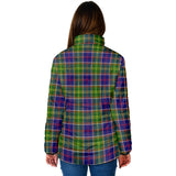 Clan Dalrymple Crest Tartan Padded Jacket RF186