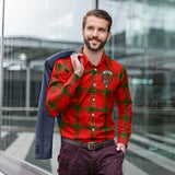 Clan Darroch Crest Tartan Long Sleeve Shirt PC795