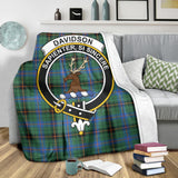 Clan Davidson Ancient Crest Tartan Blanket UC191