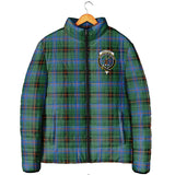 Clan Davidson Ancient Crest Tartan Padded Jacket RF189