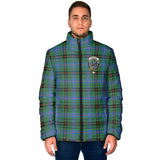 Clan Davidson Ancient Crest Tartan Padded Jacket RF189