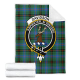 Clan Davidson Ancient Crest Tartan Blanket UC191