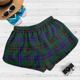 Clan Davidson Modern Crest Tartan Womens Shorts NW1984