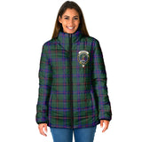 Clan Davidson Modern Crest Tartan Padded Jacket RF190