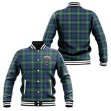 Clan Davidson of Tulloch Crest Tartan Baseball Jacket JM791