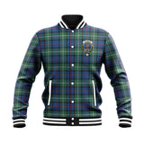 Clan Davidson of Tulloch Crest Tartan Baseball Jacket JM791