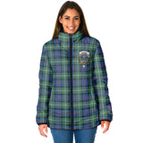 Clan Davidson of Tulloch Crest Tartan Padded Jacket RF192