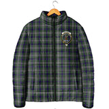 Clan Davidson of Tulloch Dress Crest Tartan Padded Jacket RF191