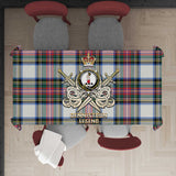 Clan Dennistoun Tartan Tablecloth Golden Sword of Courageous Legacy BG197