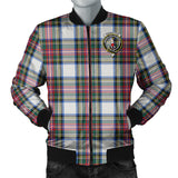 Clan Dennistoun Crest Tartan Bomber Jacket ZJ194